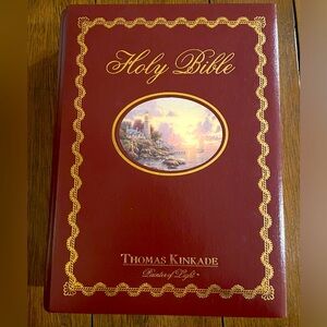 Rare Find-Thomas Kinkade Painter of Light illustrated Family Bible NKJV